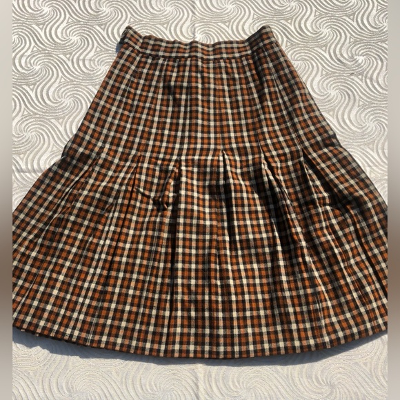 VINTAGE Checkered High-Waist Skirt - Picture 8 of 8